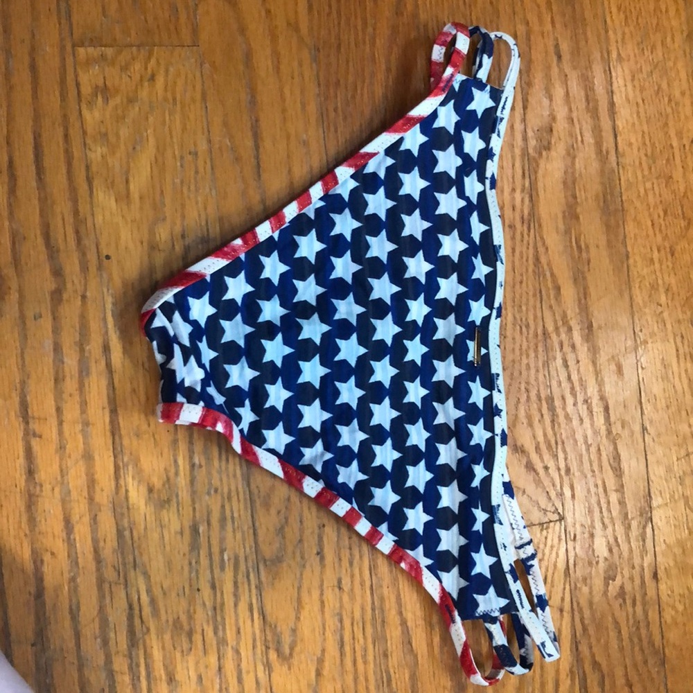 American flag bathing suit bottoms